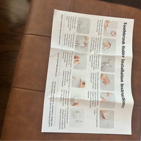 Tooth Brush🪥Holder for Bathroom 2 Cups and Toothpaste Dispenser - Picture 9 of 9